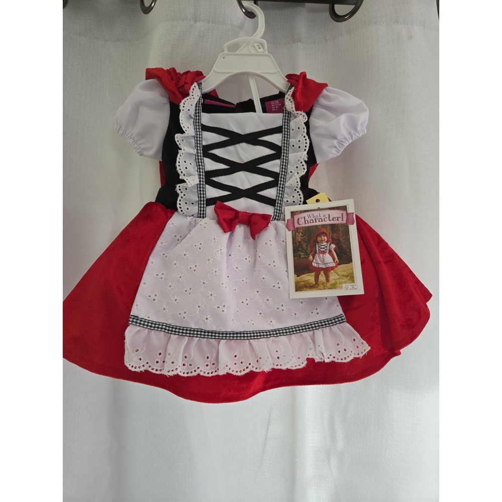 What A Character Little Red Riding Hood Halloween Dress Costume New Sz 12 Months